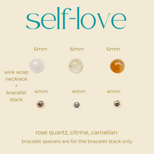 Load image into Gallery viewer, Intention Collection: Self Love Wire Wrapped Necklace
