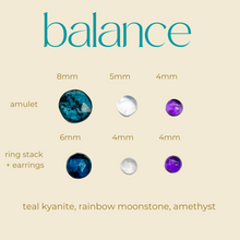 Load image into Gallery viewer, Intention Collection: Balance Hoop Dangles
