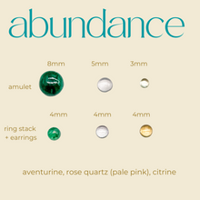 Load image into Gallery viewer, Intention Collection: Abundance Ring Stack