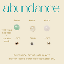 Load image into Gallery viewer, Intention Collection: Abundance Bracelet Stack