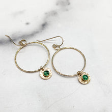 Load image into Gallery viewer, Intention Collection: Abundance Hoop Dangles