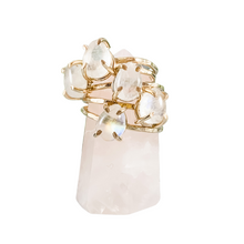Load image into Gallery viewer, Rainbow Moonstone Pear Ring - Small