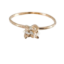 Load image into Gallery viewer, Herkimer Diamond Hammered Ring