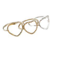 Load image into Gallery viewer, Geometric Heart Ring (100% of Profits Donated to Mission St Louis)