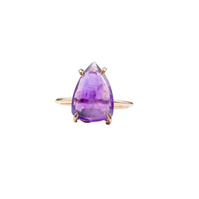 Load image into Gallery viewer, Amethyst Shield Ring