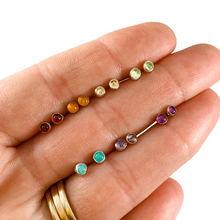 Load image into Gallery viewer, Chakra Gemstone Studs