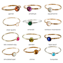 Load image into Gallery viewer, Birthstone Ring