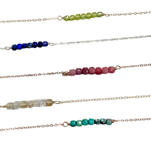 Load image into Gallery viewer, Birthstone Bar Necklace
