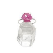 Load image into Gallery viewer, Pink Sapphire Hexagon Ring