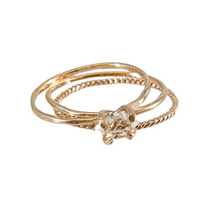 Load image into Gallery viewer, Herkimer Diamond Ring Stacking Set