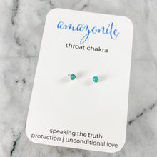 Load image into Gallery viewer, Chakra Gemstone Studs