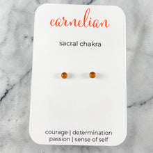 Load image into Gallery viewer, Chakra Gemstone Studs