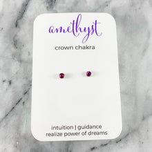 Load image into Gallery viewer, Chakra Gemstone Studs