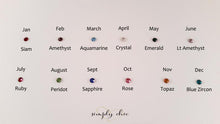 Load image into Gallery viewer, Crystal Birthstone Ring