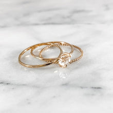 Load image into Gallery viewer, Herkimer Diamond Ring Stacking Set