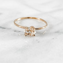 Load image into Gallery viewer, Herkimer Diamond Hammered Ring