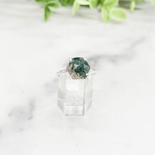 Load image into Gallery viewer, Moss Agate Hexagon Ring
