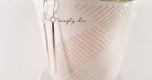 Load image into Gallery viewer, Smooth Vertical Bar Dangle Earrings