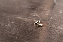 Load image into Gallery viewer, Small Rectangle Bar Stud Earrings