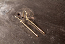 Load image into Gallery viewer, Smooth Vertical Bar Dangle Earrings