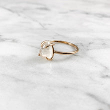 Load image into Gallery viewer, Rainbow Moonstone Pear Ring - Medium