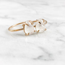 Load image into Gallery viewer, Rainbow Moonstone Pear Ring - Medium