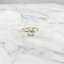 Load image into Gallery viewer, Rainbow Moonstone Pear Ring - Small