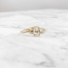 Load image into Gallery viewer, Rainbow Moonstone Pear Ring - Small