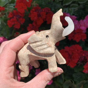 elephant onyx carvings