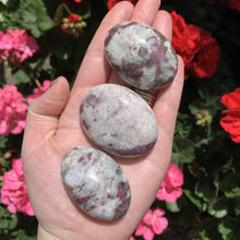 Load image into Gallery viewer, pink tourmaline and rubellite palm stones