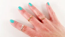 Load image into Gallery viewer, Herkimer Diamond Ring Stacking Set