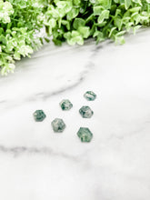 Load image into Gallery viewer, Moss Agate Large Hexagon Ring