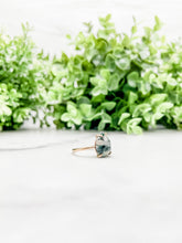 Load image into Gallery viewer, Moss Agate Pear Ring