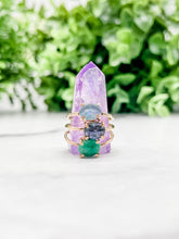 Load image into Gallery viewer, Opal Triplet 6x8 Ring