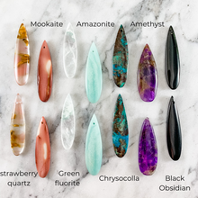 Load image into Gallery viewer, Gemstone Dangles with Square Wire