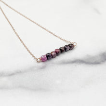 Load image into Gallery viewer, Birthstone Bar Necklace