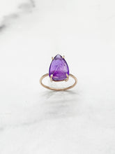 Load image into Gallery viewer, Amethyst Shield Ring