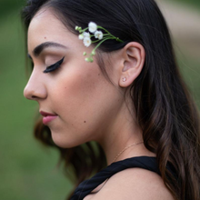 Load image into Gallery viewer, Herkimer Diamond Claw Stud Earrings