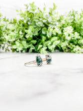 Load image into Gallery viewer, Moss Agate Pear Ring