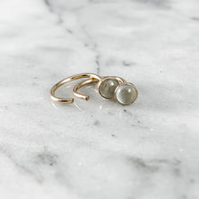 Load image into Gallery viewer, Gemstone Huggie Earrings