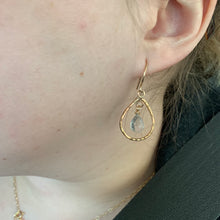 Load image into Gallery viewer, Rock Quartz Teardrop Earrings