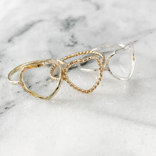 Load image into Gallery viewer, Geometric Heart Ring (100% of Profits Donated to Mission St Louis)