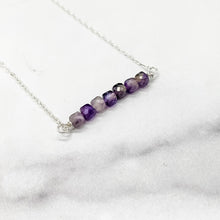 Load image into Gallery viewer, Birthstone Bar Necklace