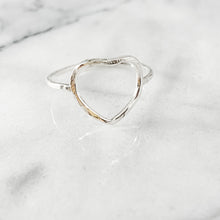 Load image into Gallery viewer, Geometric Heart Ring (100% of Profits Donated to Mission St Louis)