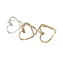 Load image into Gallery viewer, Free Form Open Heart Ring
