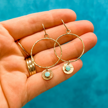 Load image into Gallery viewer, Intention Collection: Stress Relief Hoop Dangles
