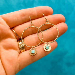 Intention Collection: Stress Relief Hoop Dangles