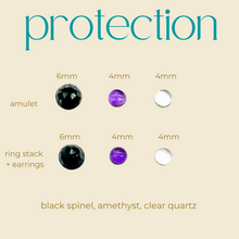 Load image into Gallery viewer, Intention Collection: Protection Ring Stack