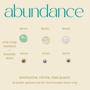 Intention Collection: Abundance Wire Wrapped Necklace