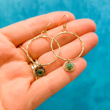 Load image into Gallery viewer, Intention Collection: Abundance Hoop Dangles